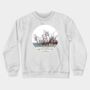 Smells like winter. Winter quote on beautiful winter landscape Crewneck Sweatshirt